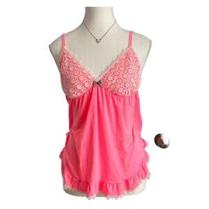 Victorias Secret Size Medium Vintage 2000s Laced Baby Doll Cami